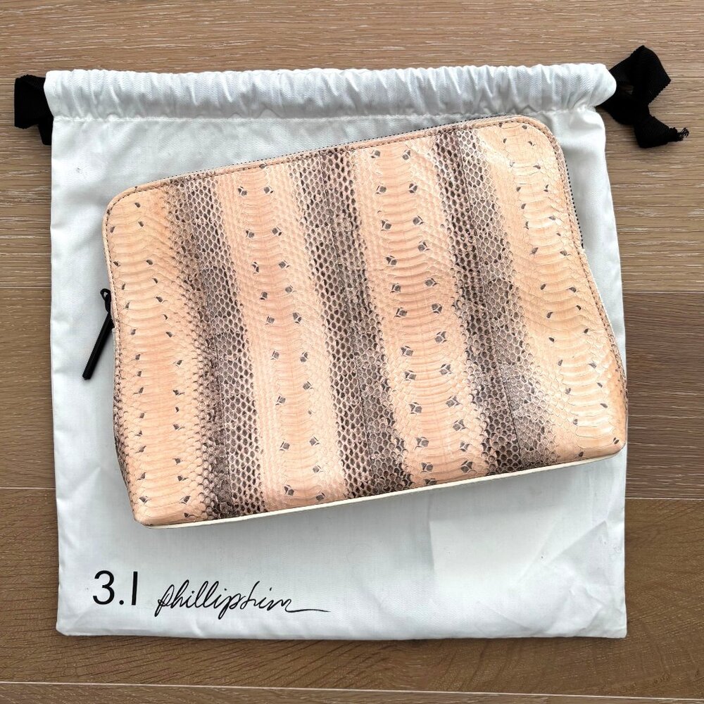 [NWOT] 3.1 Philip Lim snakeskin clutch